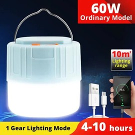 Unbranded Solar Power LED Camping Lamp USB Rechargeable Outdoor Hiking Lantern Tent Light