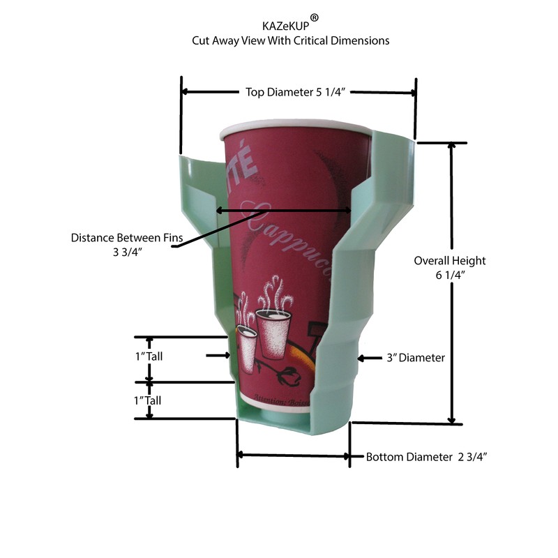 Magnetic Cup Holder- KAZeKUP Cup Holder Goes Magnetic! Great for
