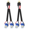 XINGYHENG 2Pcs H4 9003 Male to Female Ceramic Socket Adapter