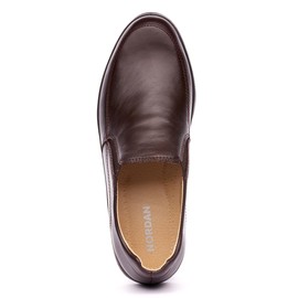 Nordan Mens Genuine Leather Shoes Suit Shoes Mens High Comfort Comfortable Shoes Mens Shoes for Suit and Daily Wear, Braun 0330 2