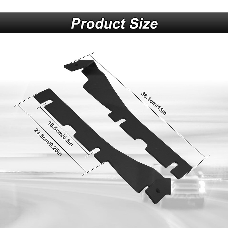 ROMELACK Upper Hood Mount Brackets Ditch LED Light Bracket Compatible