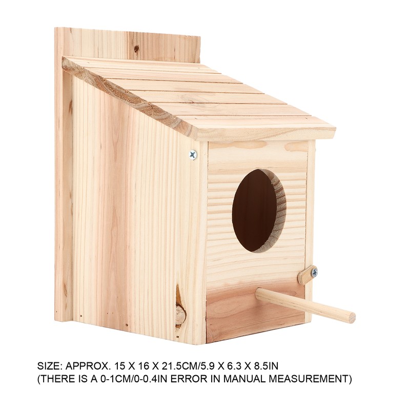 Innovative Wooden Birdhouse Natural and Safe DIY Outdoor Wooden Birdhouse