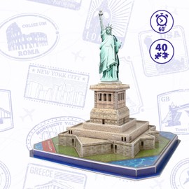 Puzzle 3D Statue of Liberty - 3D Puzzle Children from 14 Years | 3D Puzzle Adults | Model Kit Adults and Children | 3D Puzzle for Children | Puzzle 3D