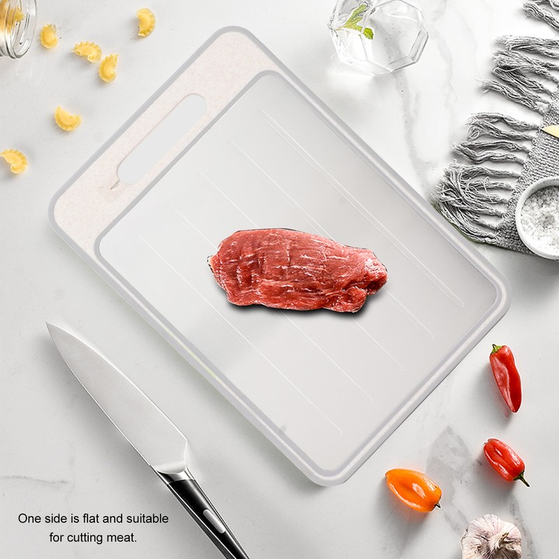 Double Sided Cutting Board Rapid Thawing and Grinding Plate with