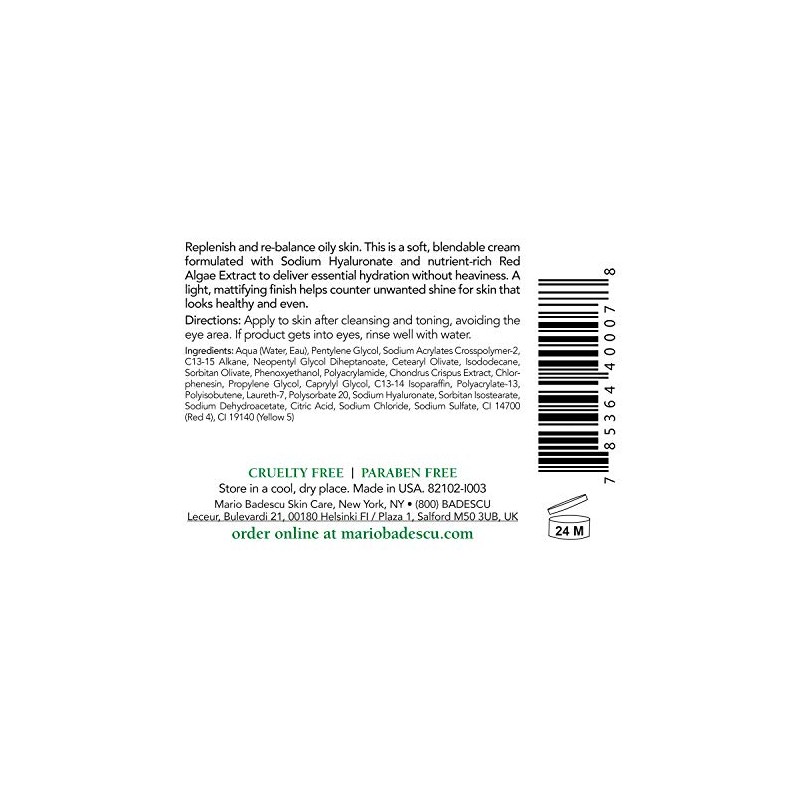 Mario Badescu Mario Badescu Moisturizer 2 Fl Oz