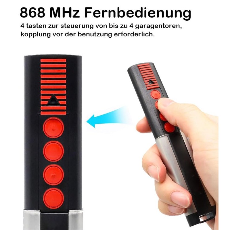 868 MHz Handheld Transmitter for Sommer 4020 TX03-868-4, 4020V000, 4025V000,