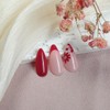24 Pcs Pink Press on Nails Short Almond,MINGCHUN Summer Fake