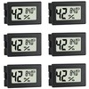 Mini Hygrometer Indoor Humidity Meter Hygrometer Thermometers 6 Pack Humidity