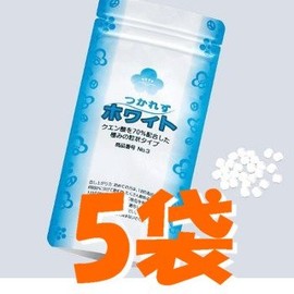 Citric Acid No Tsukare Vinegar Honpo Tsukarezu White 5 Bags (Approx. 50 Days' Supply)