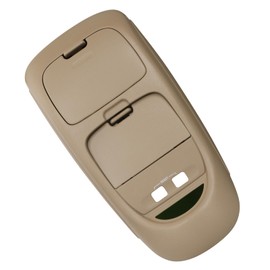 Overhead Console w/Sunglasses Holder & Storage Cover Tan 2C3Z-25519A70-AAB Compatible with 2002-2004 Ford F250 F350 F450 F550 Super Duty Truck Interior Roof Accessories Parts
