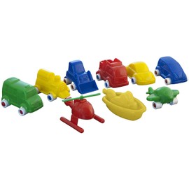 Miniland 27470 Minimobil 9 cm in Tin, 9 Different Vehicles