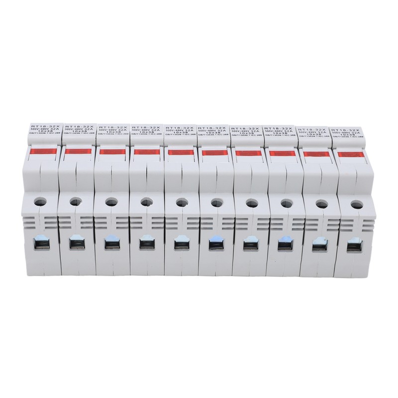 RT18‑32X Miniature Rail Mounted Fuse Holder Base with LED Indicator