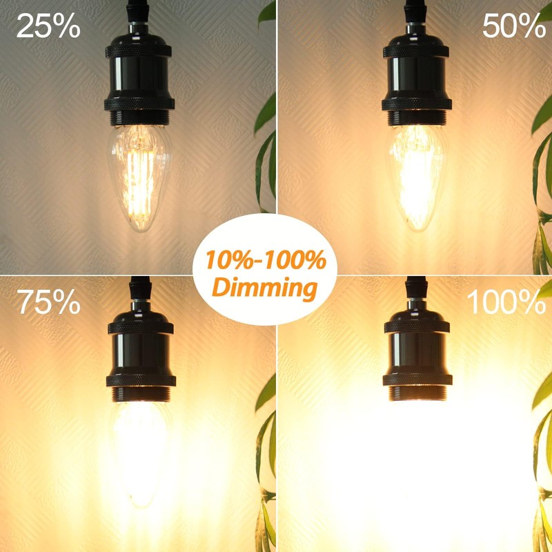 BRIMAX F15 8W Led Porch Light Bulb Outdoor, E26 Medium