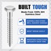 Zonon 100 Pcs 1/4" x 2" Hex Head Lag Screws