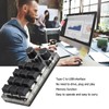 Programmable Macro Keyboard 2 Knobs Blue Switch Black 12 Keys