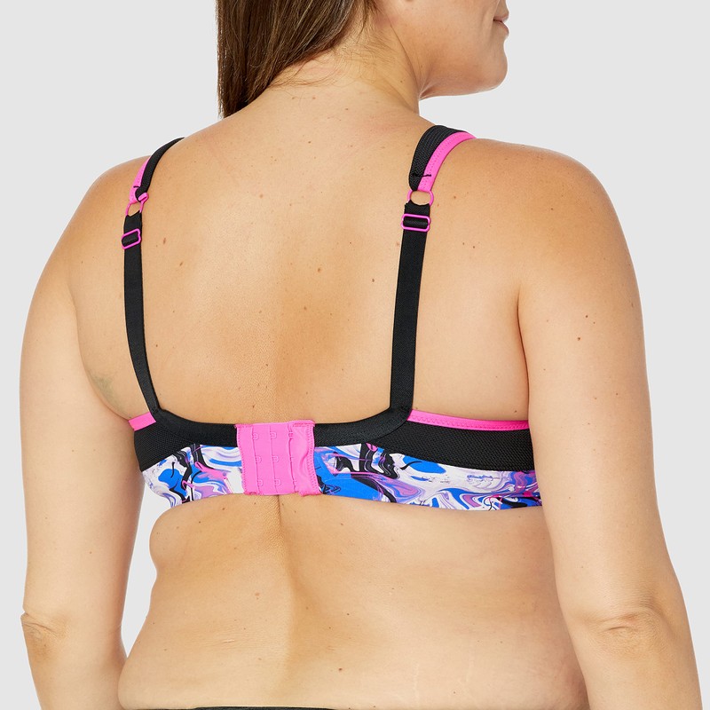 Panache Sculptresse Women's Plus-Size Non-Padded High-Impact Underwire Sports Bra, Slate