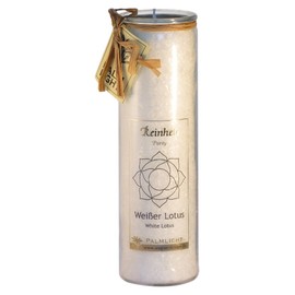 Palm Light Chakra Kerze, Weiß, 20 centimeters