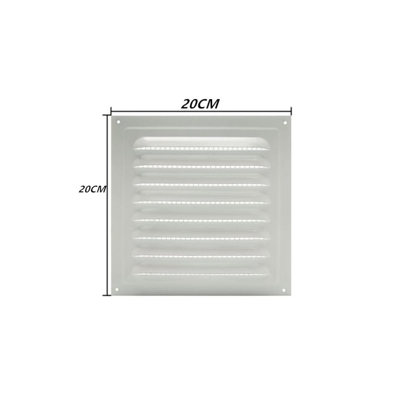 Square Ventilation Grille, Granmagazz White Metal Square Ventilation Grille Stainless