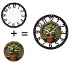 25cm Classic Iron Round Clock with Silent Sweep Second Handsheet