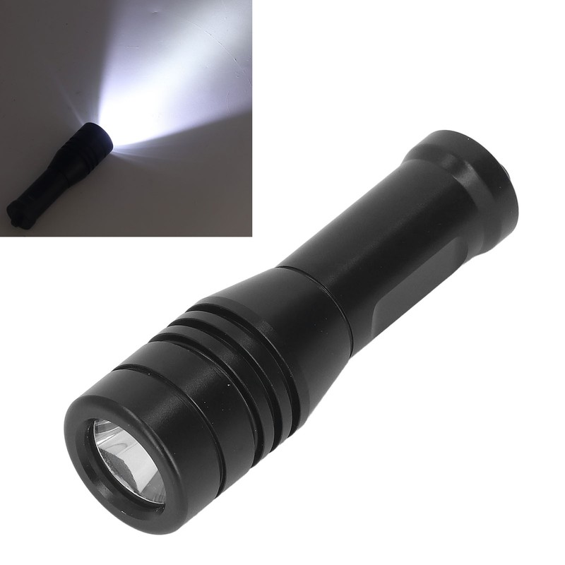 LED Diving Flashlight Aluminium Alloy IPX8 Waterproof White Light 800LM