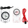 QIBZI Compasses, 2 Pieces Scale Compass, Outdoor Compass, Kids Compass,