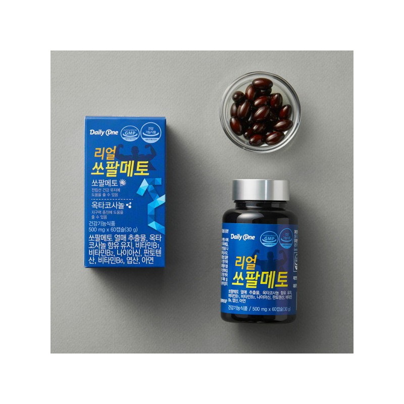 Daily One Real Saw Palmetto 500mg / 데일리원 리얼 쏘팔메토