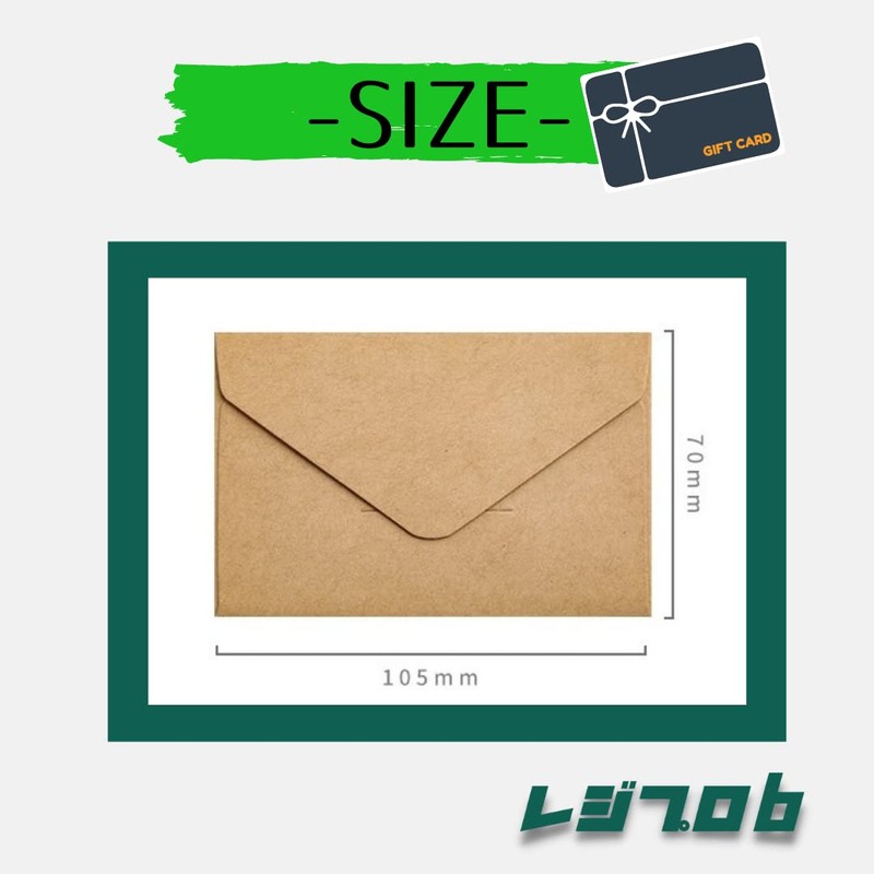 Regipro b Black Business Card Size Envelopes for Message Card