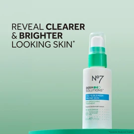No7 Derm Solutions Aha Exfoliante Y Tónico Facial Con Ácido Láctico Y Glicólico - Tratamiento Suavizante Aha - Controla La Grasa Y Minimiza Los Poros - Para Piel Grasa Y Con Propensa A
