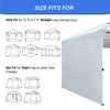 CROWN SHADES SunWall Silver Coated for 12x12 Pop up Canopy