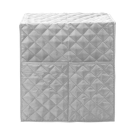 IEUDNS Espresso Machine Quilted Protective Cover, Coffee Machine Cover, Washable Dust Cover Reusable Kitchen Appliance Covers, for kitchen, grey