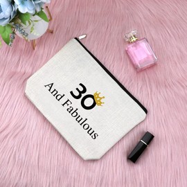 30th Birthday Gifts for Women Cosmetic Bag Friend 30 Birthday Gifts 30 Year Old Birthday Gifts Women Makeup Bag Happy 30th Birthday Gift for Her Sister Friend Friendship Birthday Gifts for Women