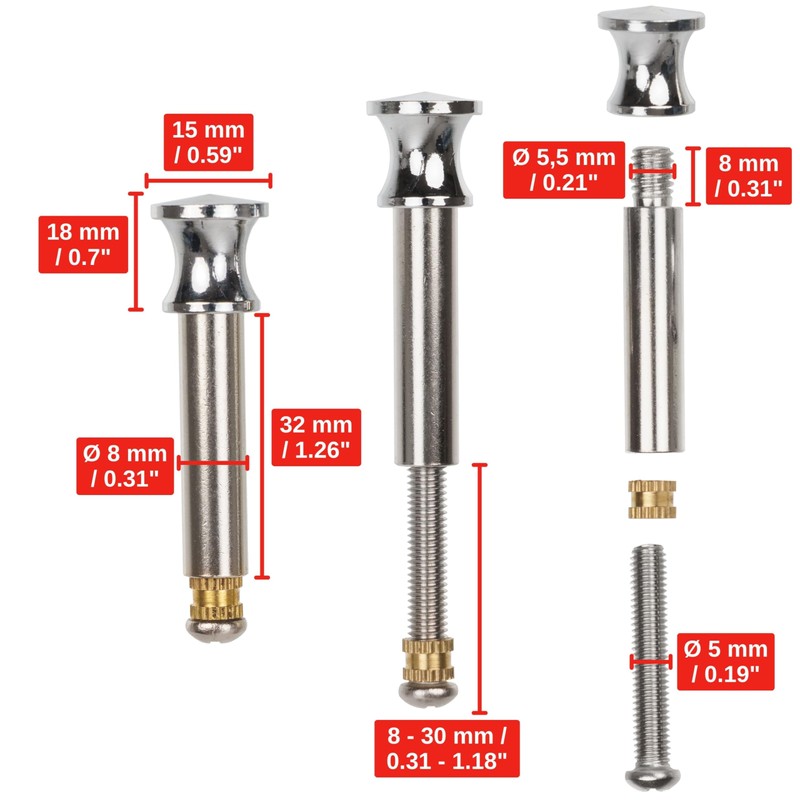 Strainer Basket Replacement Spigot, 1 Pack, for Eccentric Operation, Protrudes