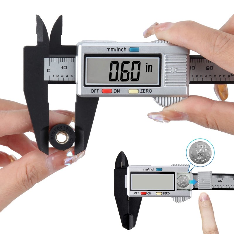 Sendowtek Calibrador Digital Electrónica Calibrador de Pantalla Vernier Digital Inoxidable