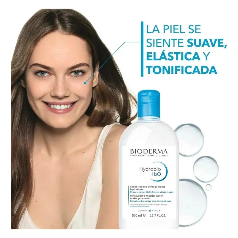 Bioderma Agua Micelar Hydrabio H2o De 500ml Piel Seca