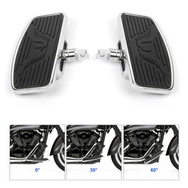 Adjustable Front Floorboards Rear Foot Pegs Driver Passenger Foot Pedals for Harley All Models with Cuff Footpeg Bracke Male Mount-style Supports, Compatile with Harley Sportster 883 XLH1200 1988