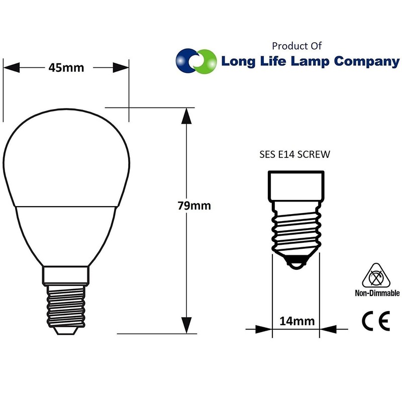 Long Life Lamp Company 4w LED Golf Ball Warm White