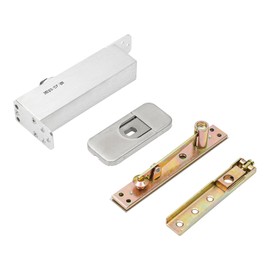 Door Closer, Invisible Self Closing Door Hinges with 2 Adjusted Speeds, Stainless Steel Medium/Heavy Duty Commercial Door Closer Hidden Pivot Hinge for Wood & Metal Doors