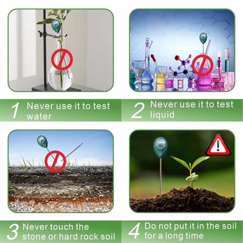 XLUX Long Probe Deep Use Soil Moisture Meter Sensor, Water