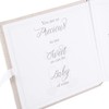 Cute and Beautiful Neutral Grey Suede Baby Shower Photo Album