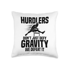 Hurdles Spikes Women Hurdling Shoes Track & Field Hurdler Throw Pillow
