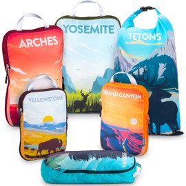 Compression Packing Cubes for Travel- Packing Cubes and Travel Organizers (National Park)