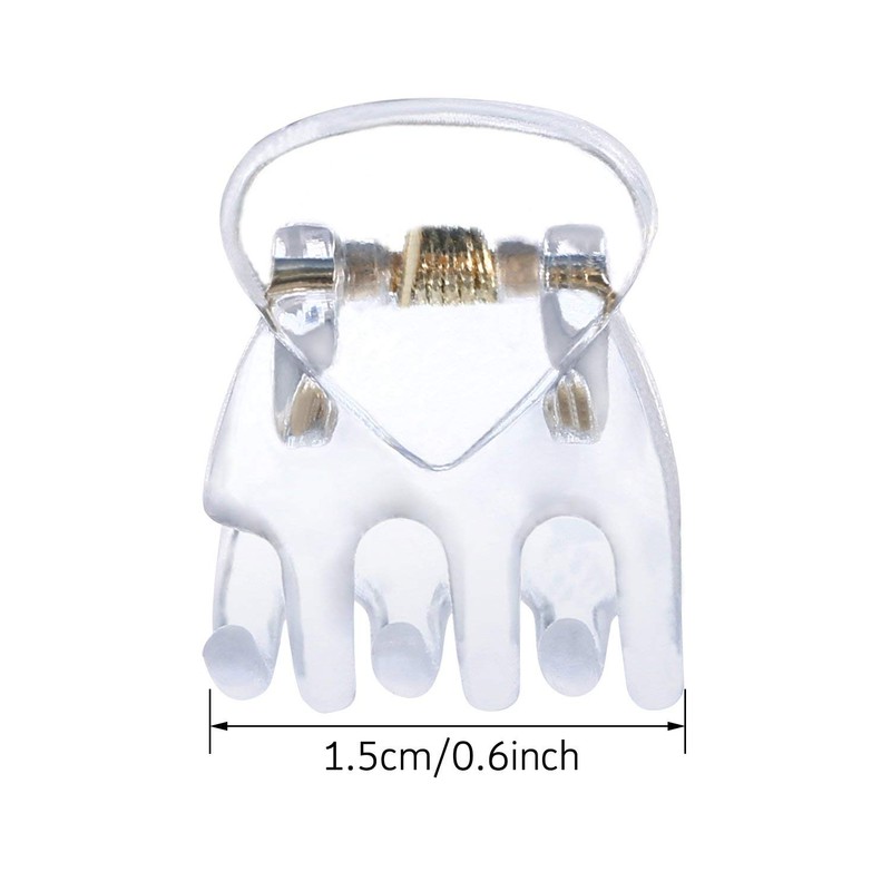 Mini Hair Clips Plastic Hair Claws Pins Clamps for Girls