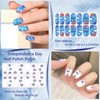 XEAOHESY 112 Pieces 8 Sheets Independence Day Nail Polish Strips