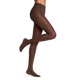 FALKE Women's Seidenglatt 40 DEN W Ti Semi-Opaque Plain 1 Pair Tights, Brown Brenda 5179, S-M