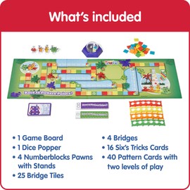 Learning Resources Numberblocks Race to Pattern Palace Board Game, Numberblocks Gifts, Maths Games for 3 Year Olds, Learn to Count, Learn Colours, 91 Pieces