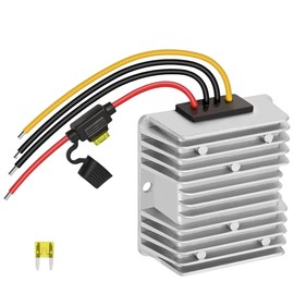 DC-DC 36V/48V to 12V 20A 240W Golf Cart Step-Down Converter,Voltage Regulator, Reducer, Waterproof Transformer with Fuse