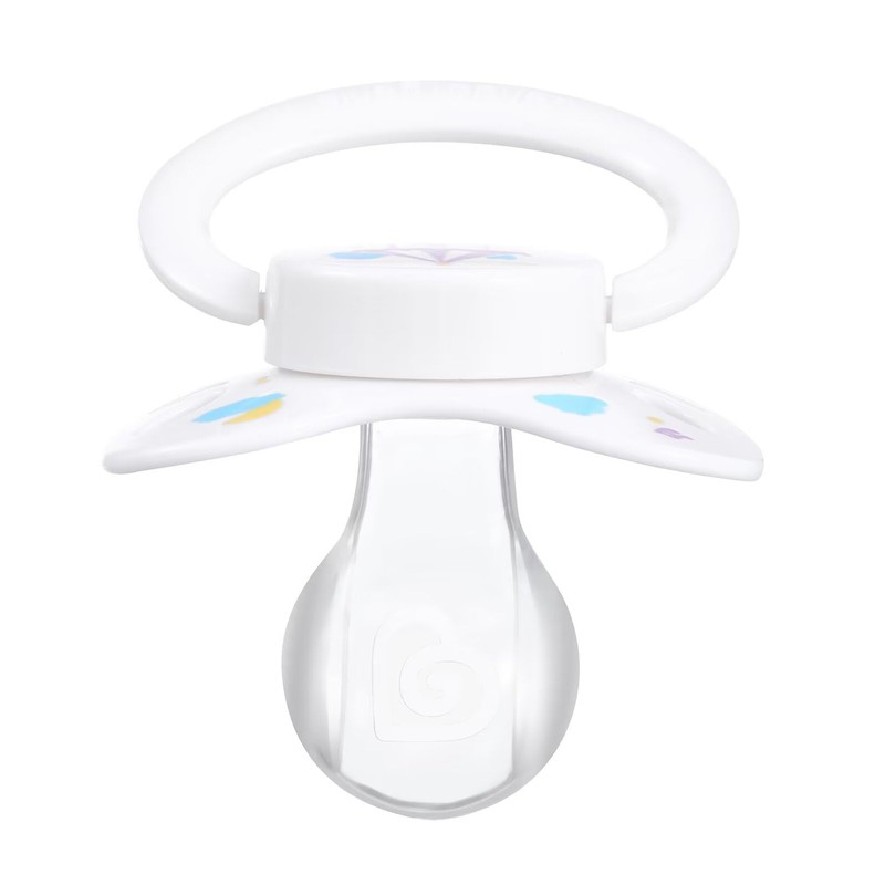 Landofgenie Adult Size Printed Dummy Large Teat Shield Dummy White