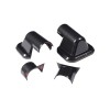 e-power-auto-Trim Carbon ABS Side Rearview Mirror Base Cover Trim For