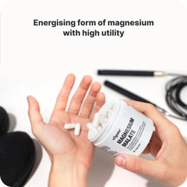 Vilgain Magnesium Malate - energising Form of Magnesium, in chelated Form with high Absorption, Reduces Tiredness and Fatigue, Supports Cell Renewal