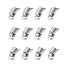 UME-STAR Hose Band, Stainless Steel Clamp Band, 0.5 inch (12.7 mm) Wide, Adjustable Band (Fasteners Only 12 Pieces)